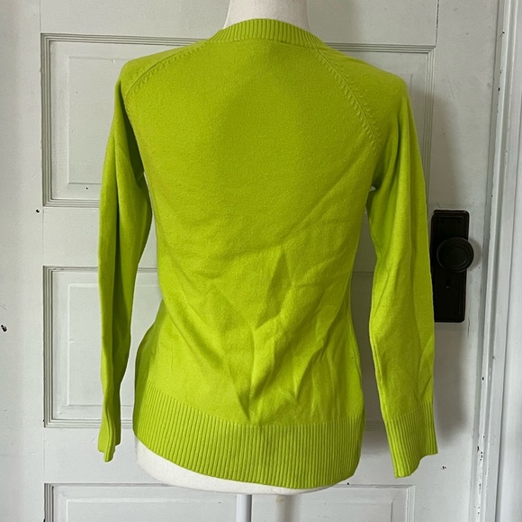French Connection | Neon Green Crewneck Sweater - Picture 3 of 8